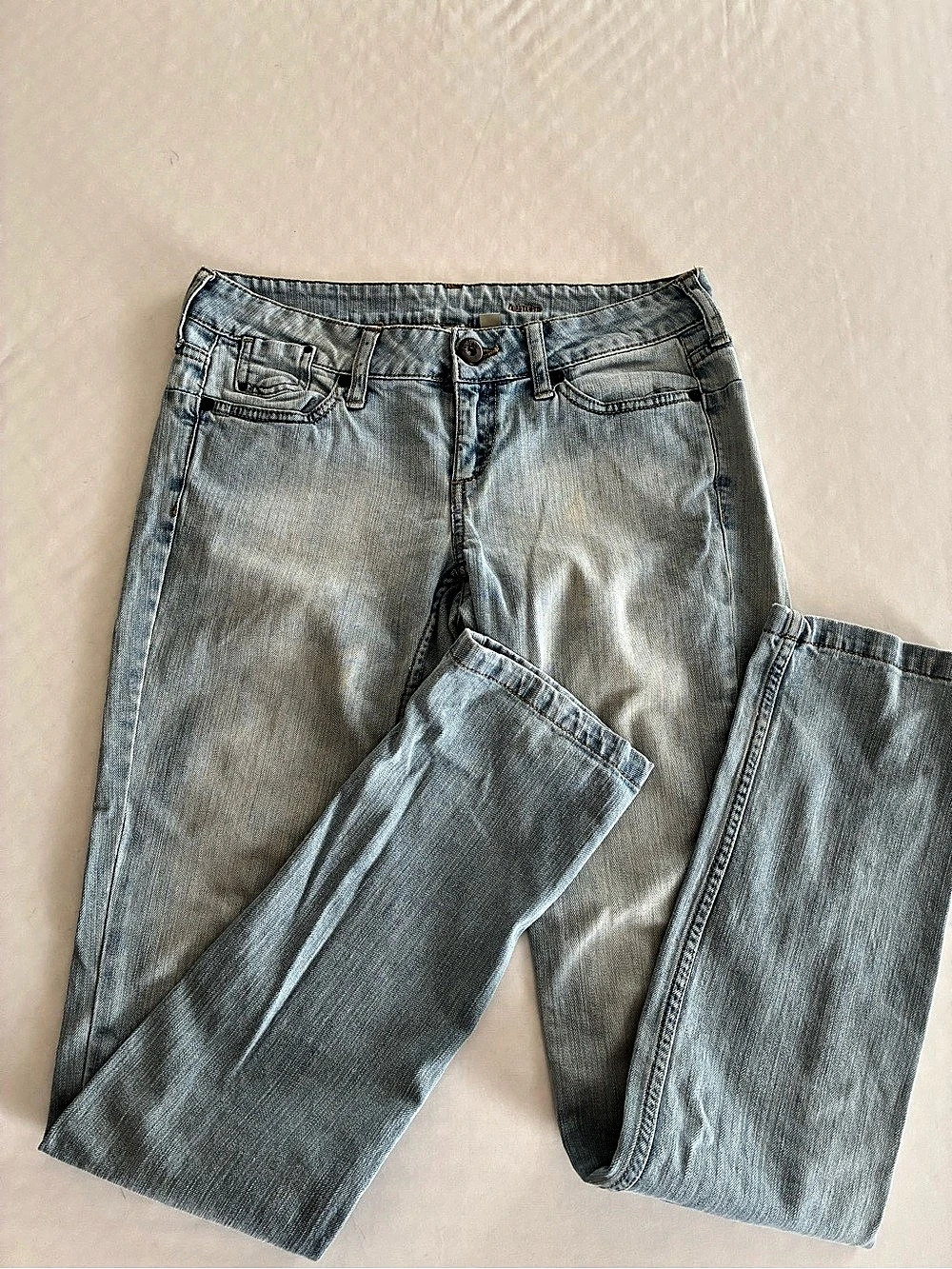 MNG Alice jeans Straight Leg Blue Size 6